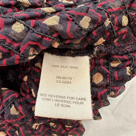 Free People Silk Sheer Blouse - Picture 4 of 5